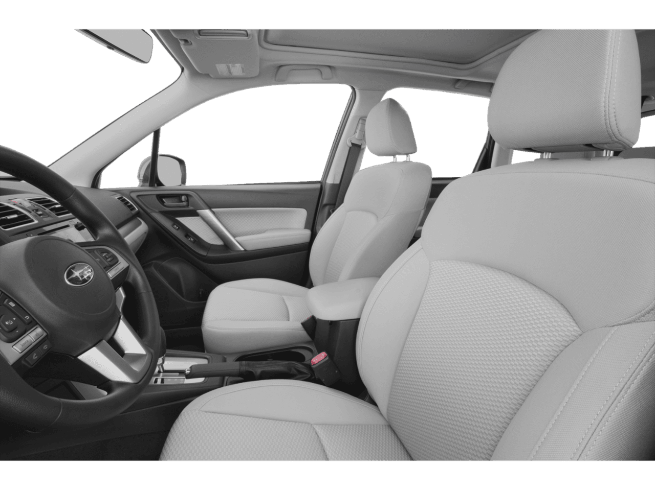 2018 Subaru Forester Premium - Interior Driver's Side with Door Open, Front Seat Feature