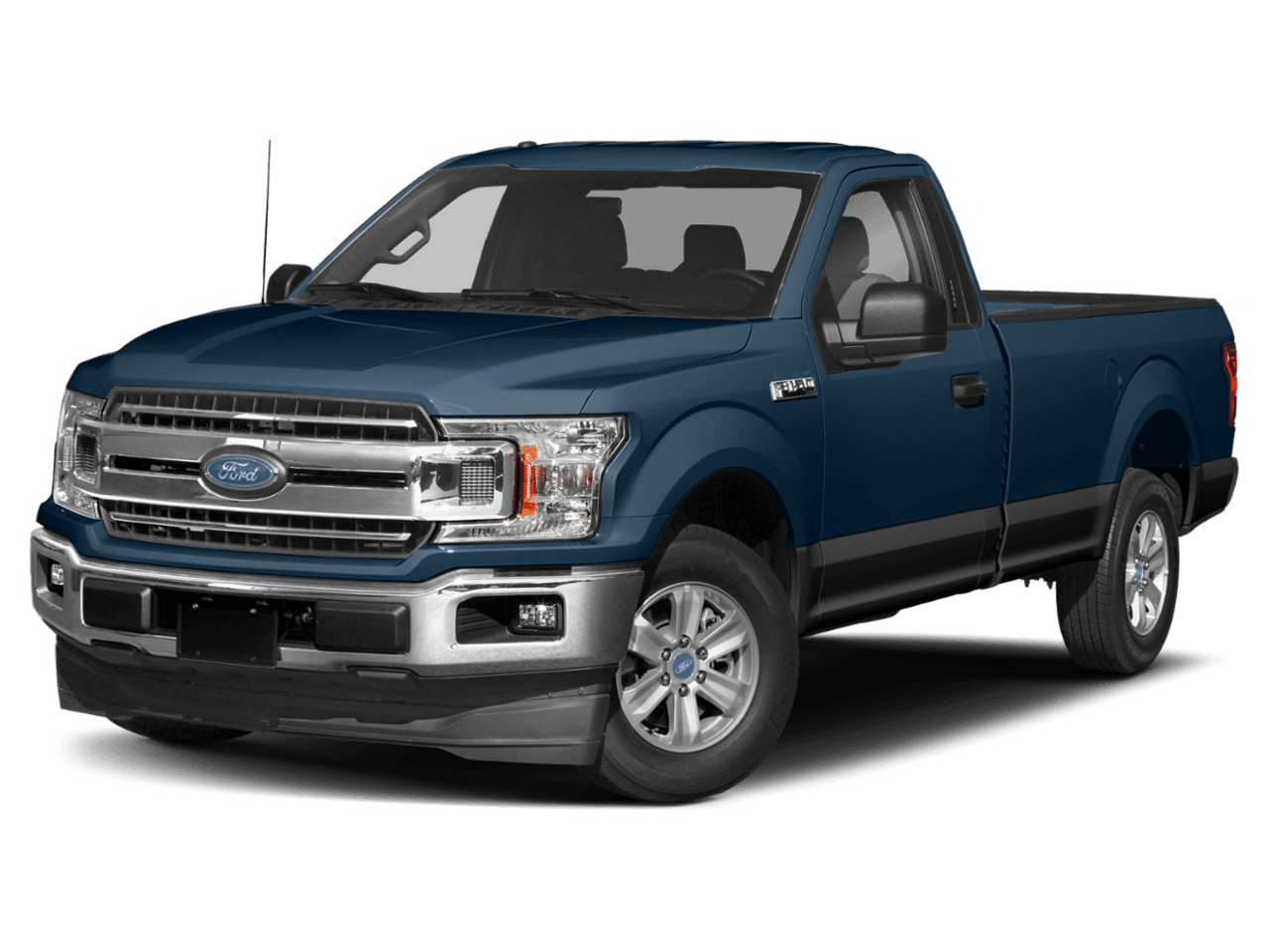 2018 Ford F-150 XLT 2WD Reg Cab 8' Box - Front 3/4, facing to the left