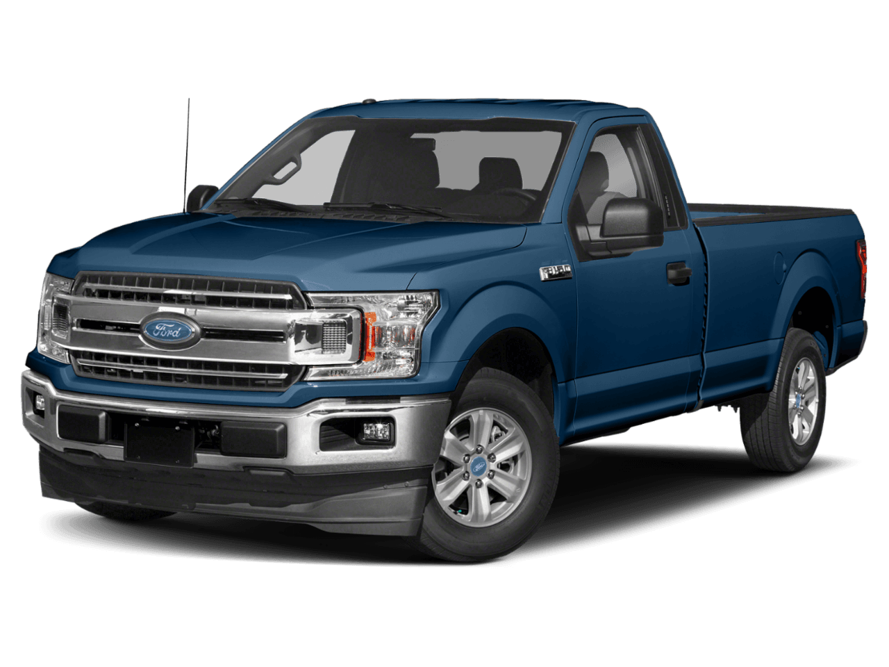 2018 Ford F-150 XLT 2WD Reg Cab 8' Box - Front 3/4, facing to the left