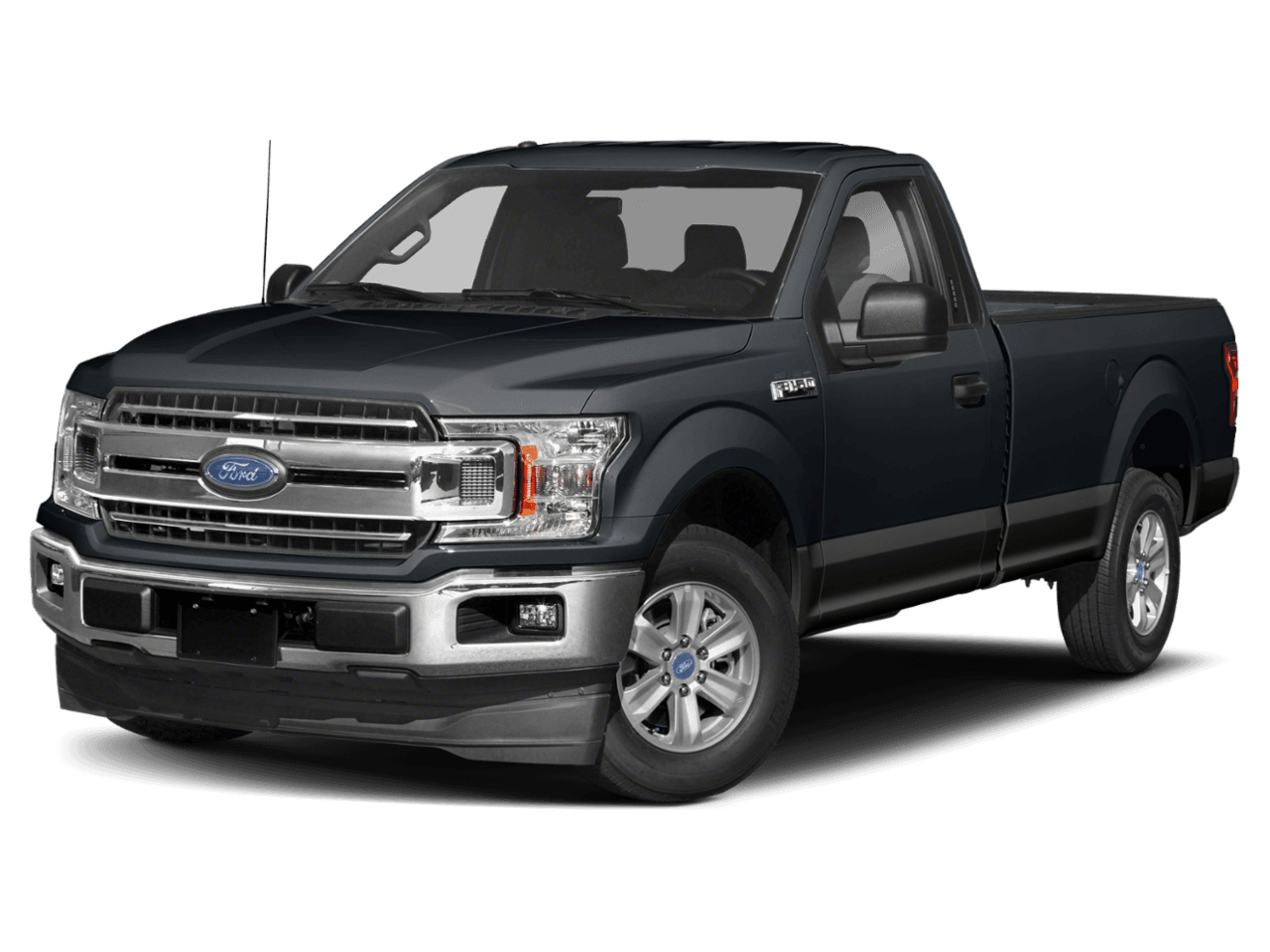 2018 Ford F-150 XLT 2WD Reg Cab 8' Box - Front 3/4, facing to the left