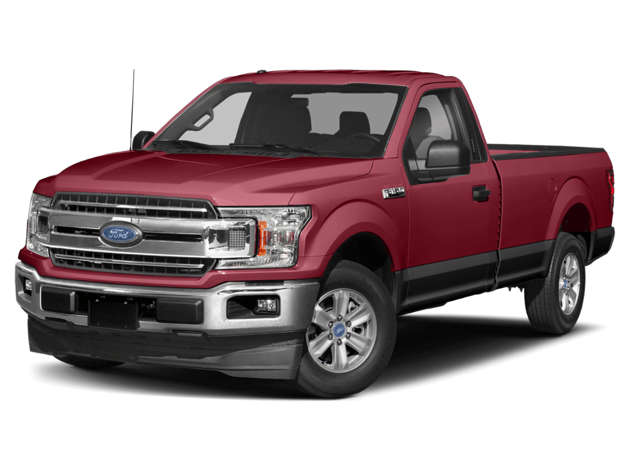 2018 Ford F-150 XLT 2WD Reg Cab 8' Box - Front 3/4, facing to the left