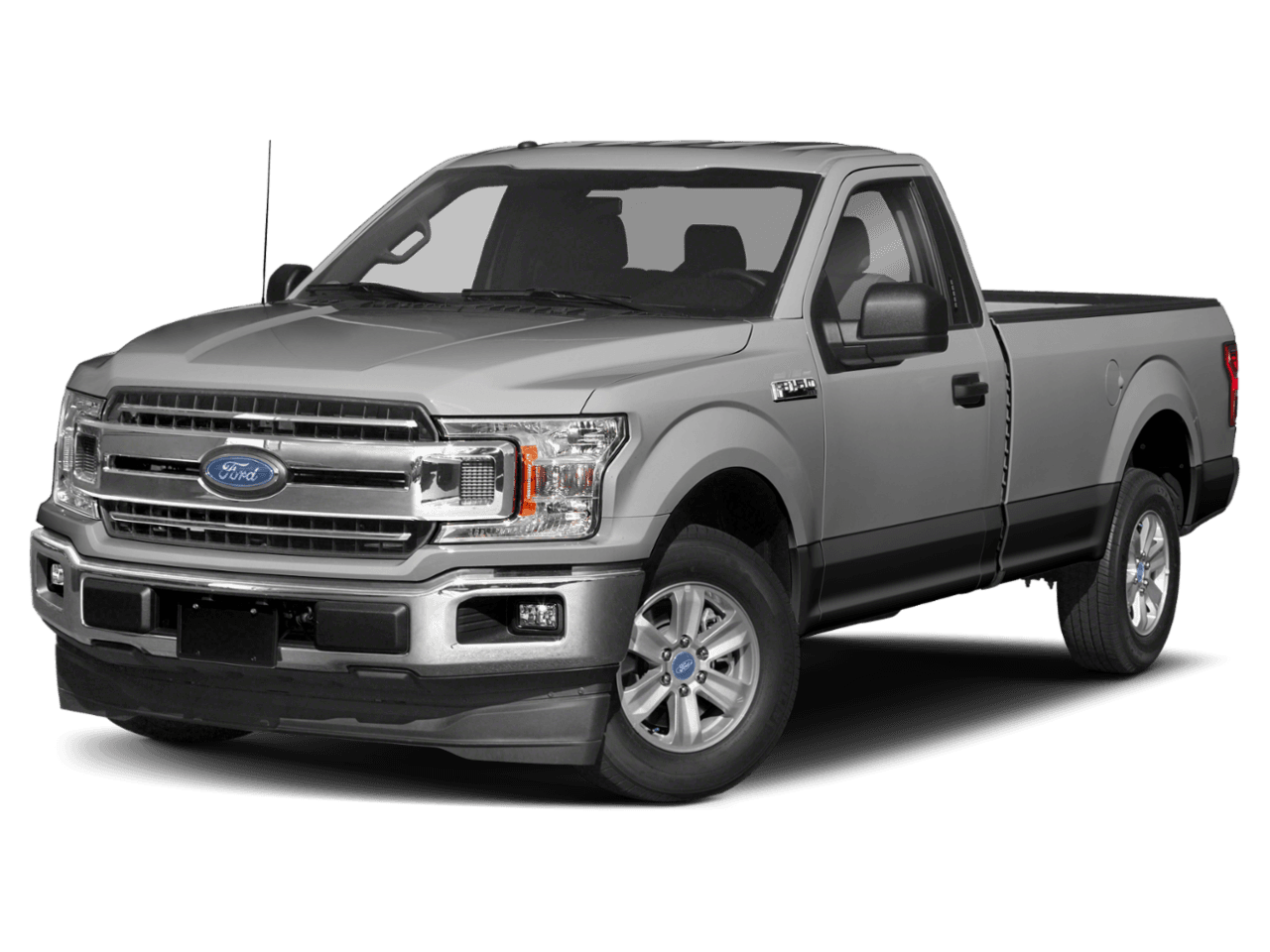 2018 Ford F-150 XLT 2WD Reg Cab 8' Box - Front 3/4, facing to the left