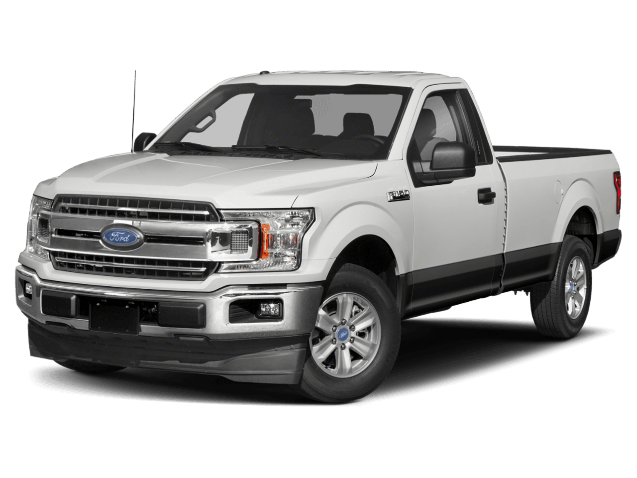 2018 Ford F-150 XLT 2WD Reg Cab 8' Box - Front 3/4, facing to the left
