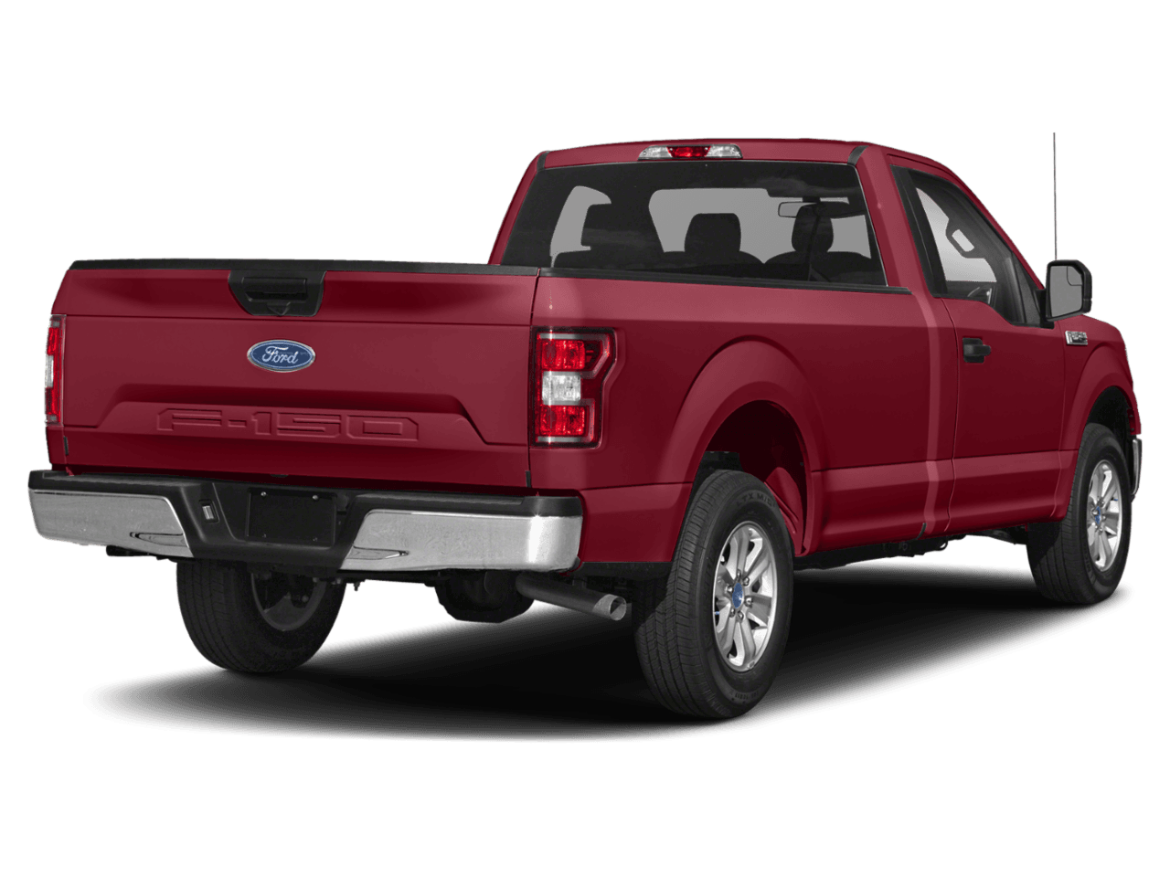 2018 Ford F-150 XLT 2WD Reg Cab 8' Box - Rear 3/4, facing to the right