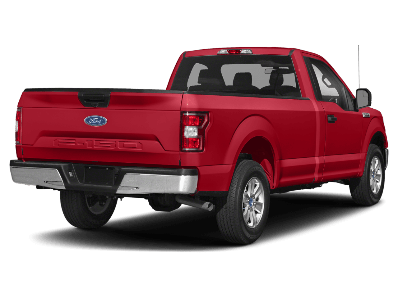 2018 Ford F-150 XLT 2WD Reg Cab 8' Box - Rear 3/4, facing to the right