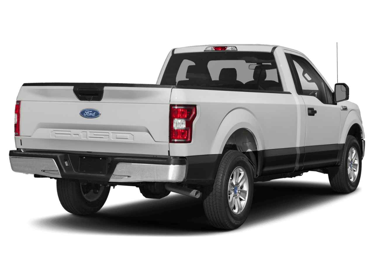 2018 Ford F-150 XLT 2WD Reg Cab 8' Box - Rear 3/4, facing to the right