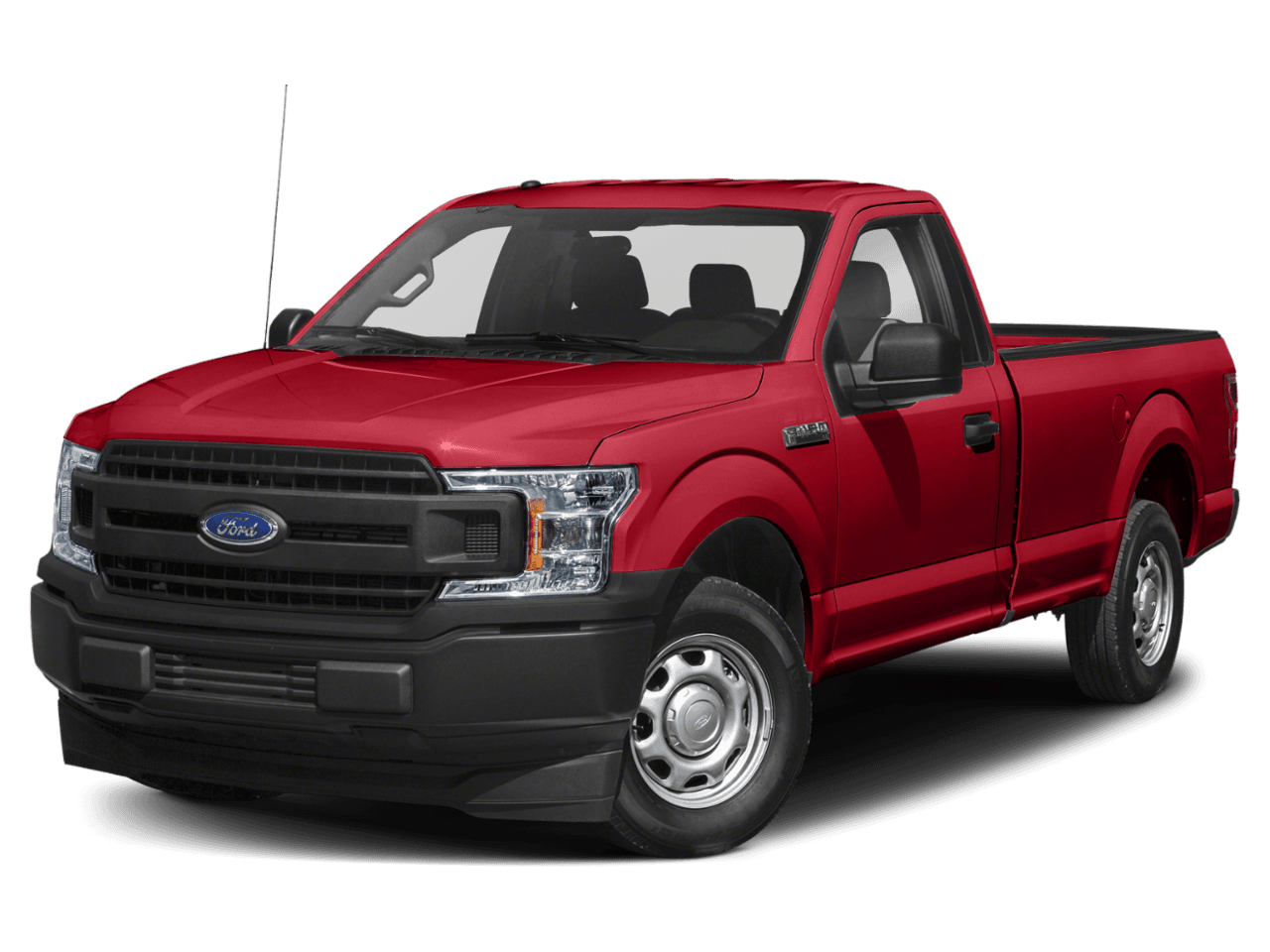 2018 Ford F-150 XL 4WD Reg Cab 8' Box - Front 3/4, facing to the left