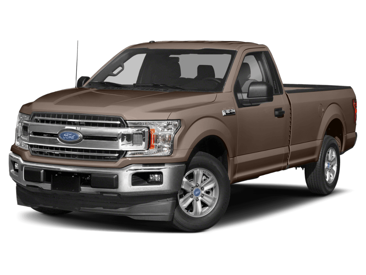 2018 Ford F-150 XLT 4WD Reg Cab 8' Box - Front 3/4, facing to the left
