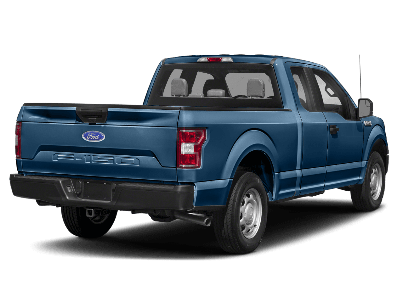 2018 Ford F-150 XLT 2WD SuperCab 8' Box - Rear 3/4, facing to the right