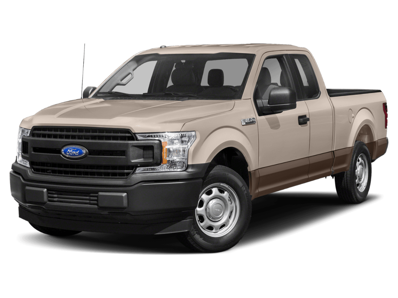 2018 Ford F-150 LARIAT 4WD SuperCab 8' Box - Front 3/4, facing to the left