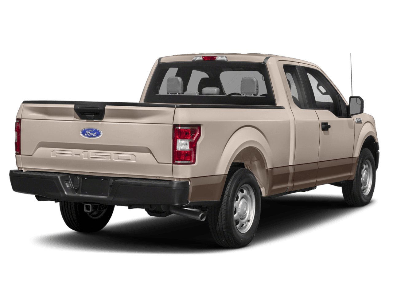 2018 Ford F-150 LARIAT 4WD SuperCab 8' Box - Rear 3/4, facing to the right