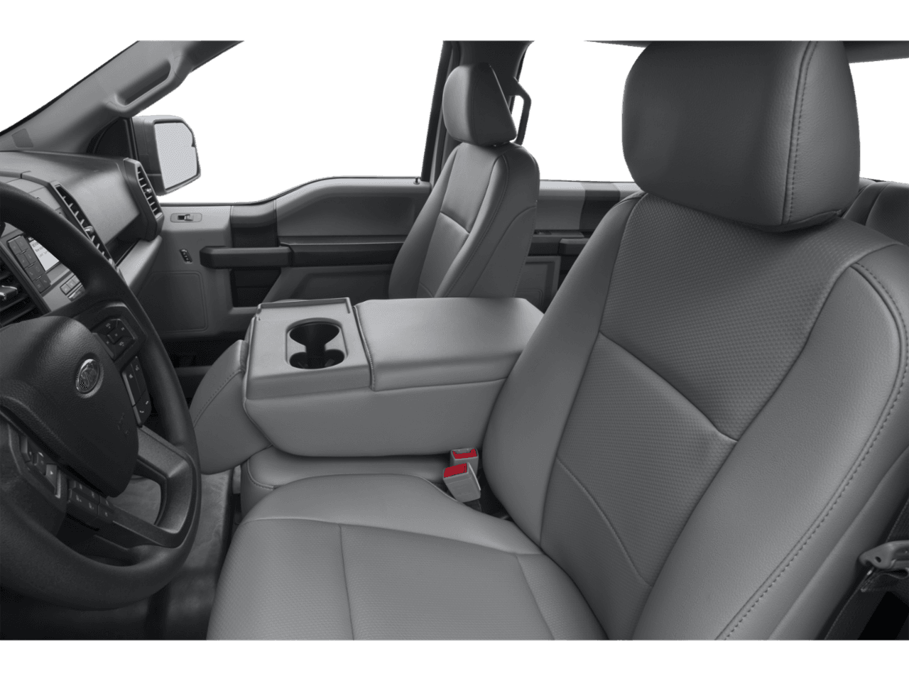 2018 Ford F-150 XL 2WD SuperCrew 5.5' Box - Interior Driver's Side with Door Open, Front Seat Feature