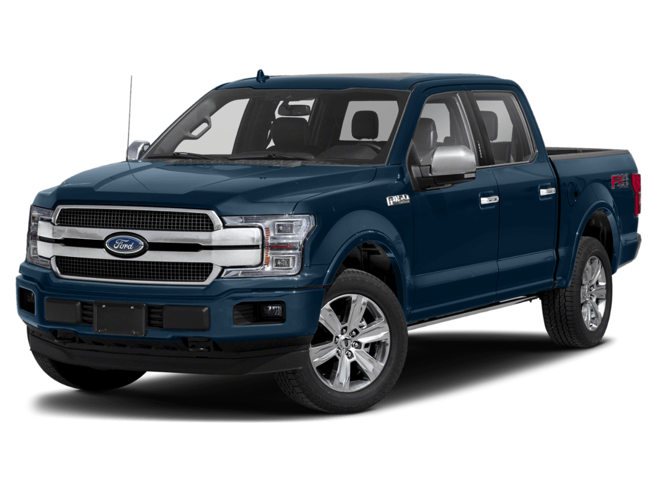 2018 Ford F-150 Platinum 2WD SuperCrew 5.5' Box - Front 3/4, facing to the left