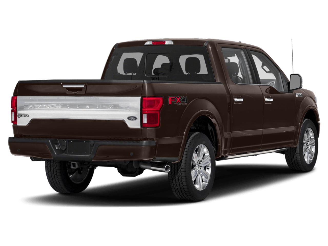 2018 Ford F-150 Platinum 2WD SuperCrew 5.5' Box - Rear 3/4, facing to the right