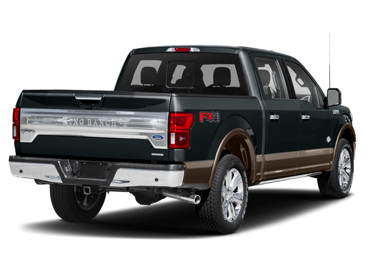 2018 Ford F-150 King Ranch 4WD SuperCrew 5.5' Box - Rear 3/4, facing to the right