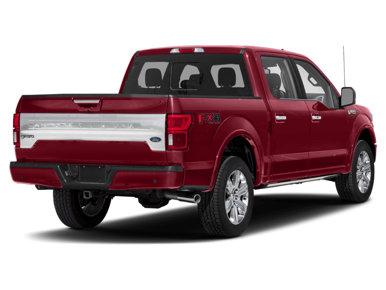 2018 Ford F-150 Platinum 4WD SuperCrew 5.5' Box - Rear 3/4, facing to the right