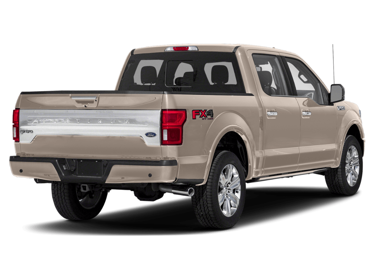 2018 Ford F-150 Platinum 4WD SuperCrew 5.5' Box - Rear 3/4, facing to the right