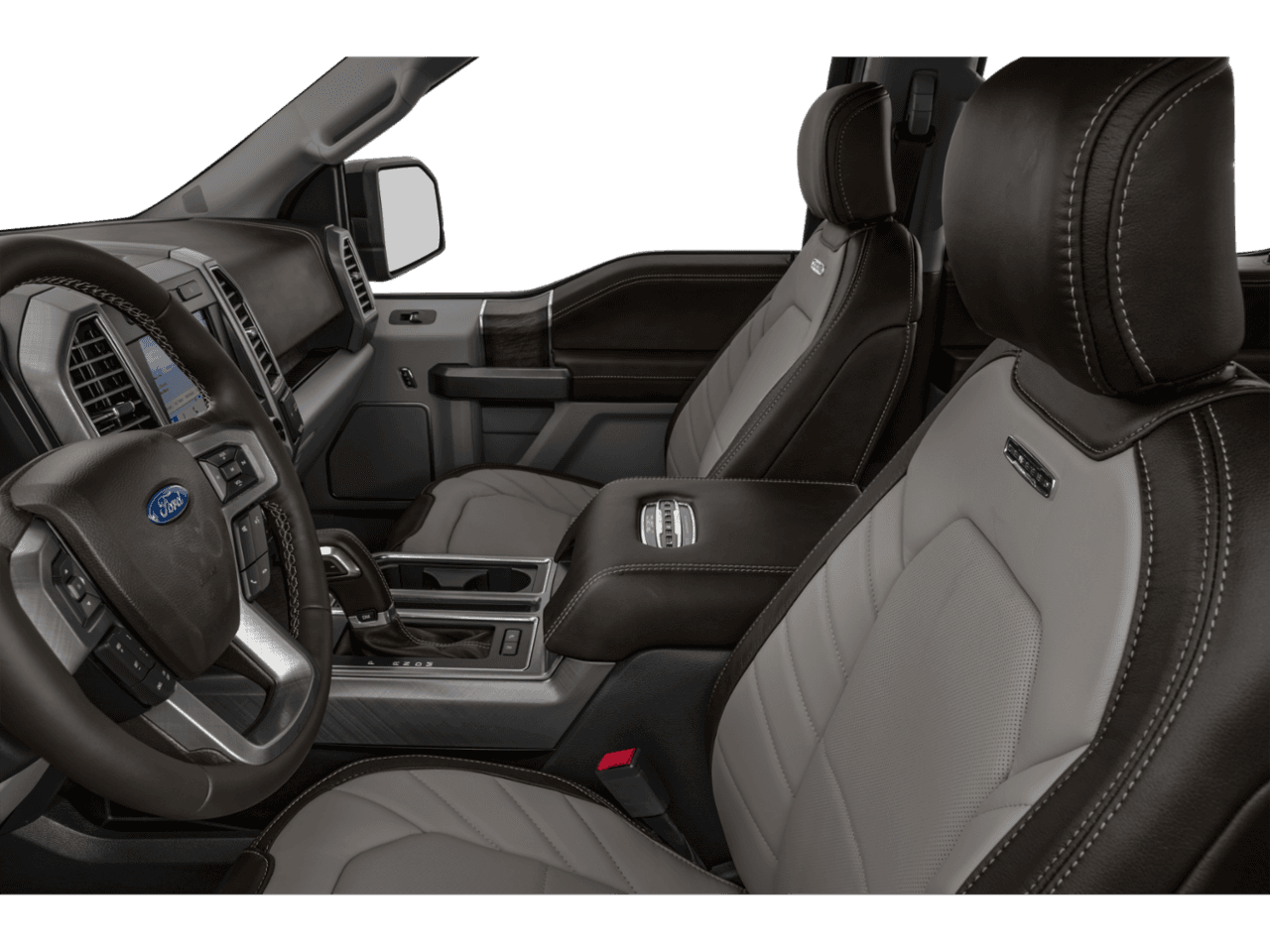 2018 Ford F-150 Limited 4WD SuperCrew 5.5' Box - Interior Driver's Side with Door Open, Front Seat Feature