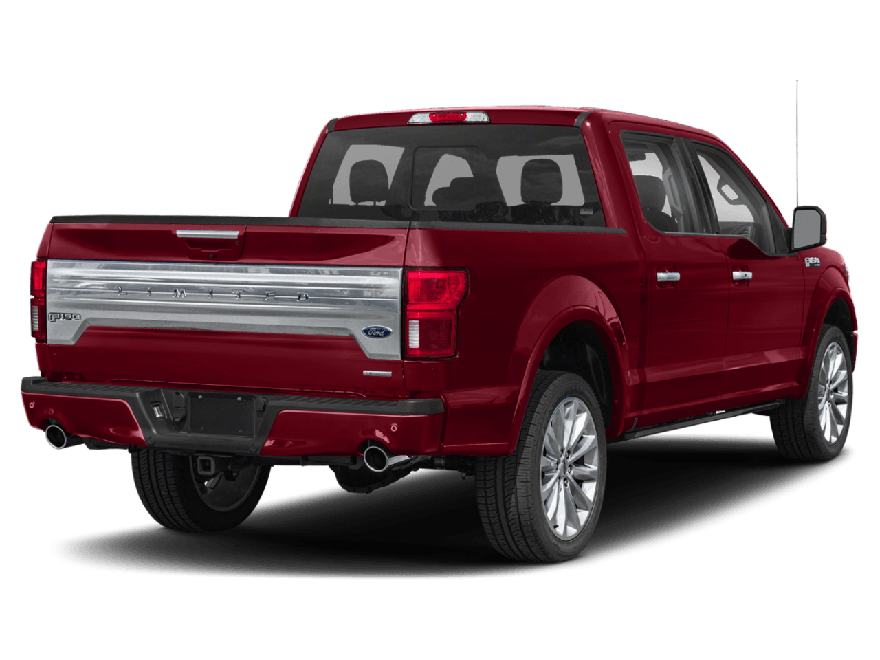 2018 Ford F-150 Limited 4WD SuperCrew 5.5' Box - Rear 3/4, facing to the right