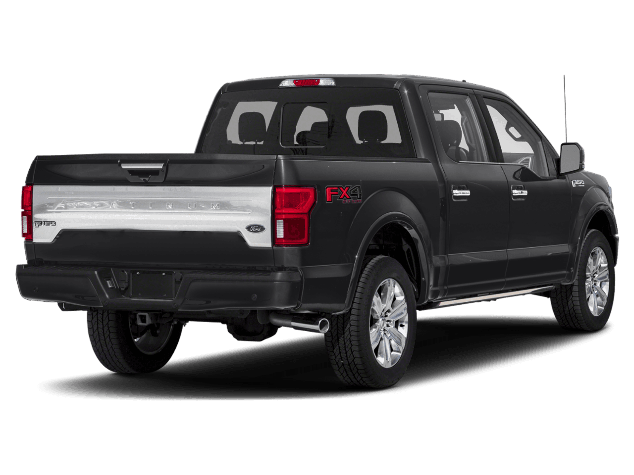 2018 Ford F-150 Platinum 2WD SuperCrew 6.5' Box - Rear 3/4, facing to the right