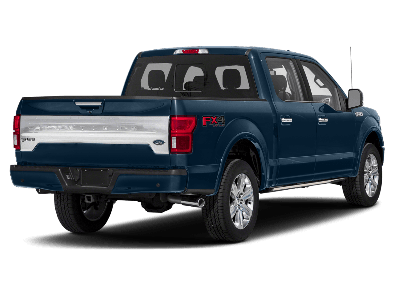 2018 Ford F-150 Platinum 2WD SuperCrew 6.5' Box - Rear 3/4, facing to the right
