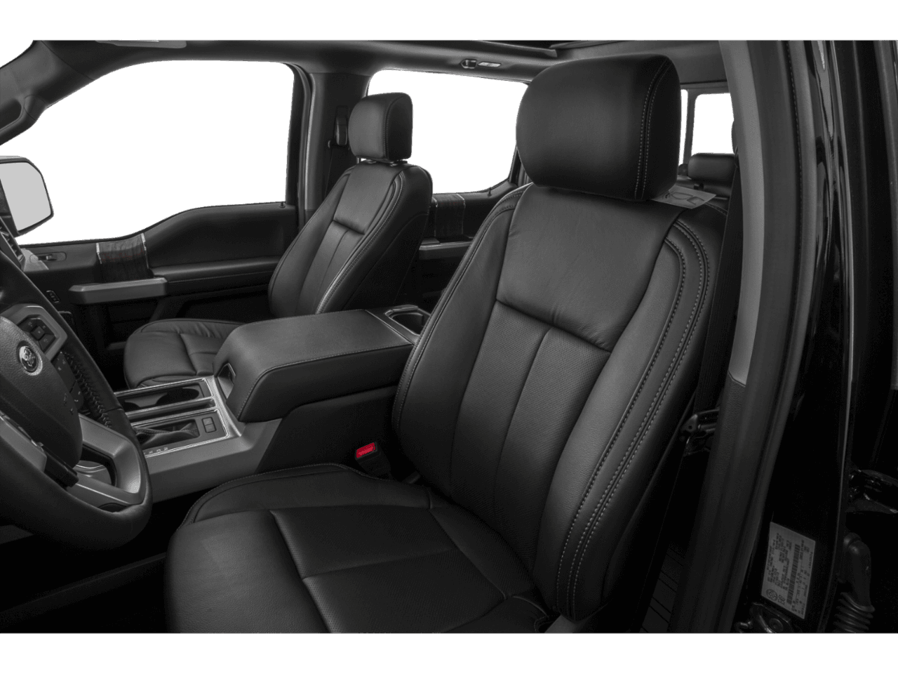 2018 Ford F-150 LARIAT 4WD SuperCrew 6.5' Box - Interior Driver's Side with Door Open, Front Seat Feature