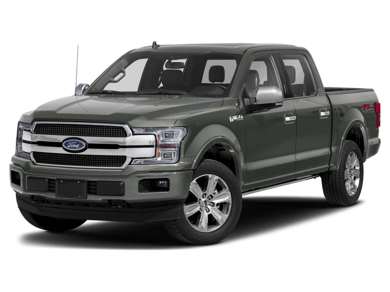 2018 Ford F-150 Platinum 4WD SuperCrew 6.5' Box - Front 3/4, facing to the left