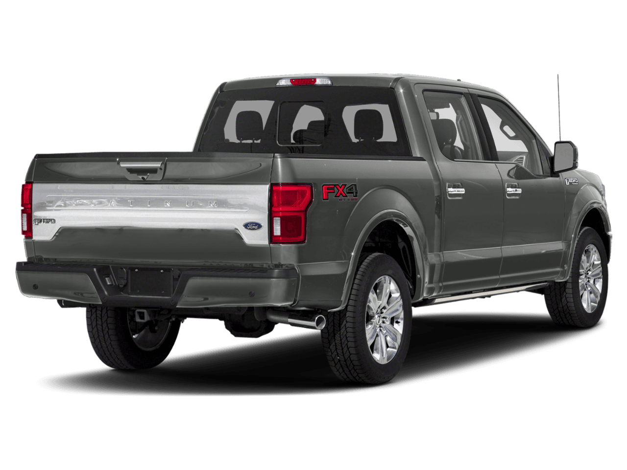 2018 Ford F-150 Platinum 4WD SuperCrew 6.5' Box - Rear 3/4, facing to the right