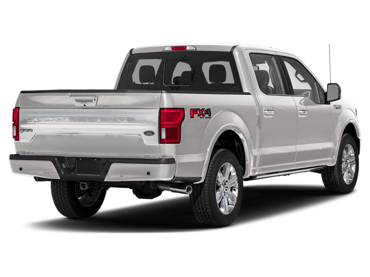 2018 Ford F-150 Platinum 4WD SuperCrew 6.5' Box - Rear 3/4, facing to the right