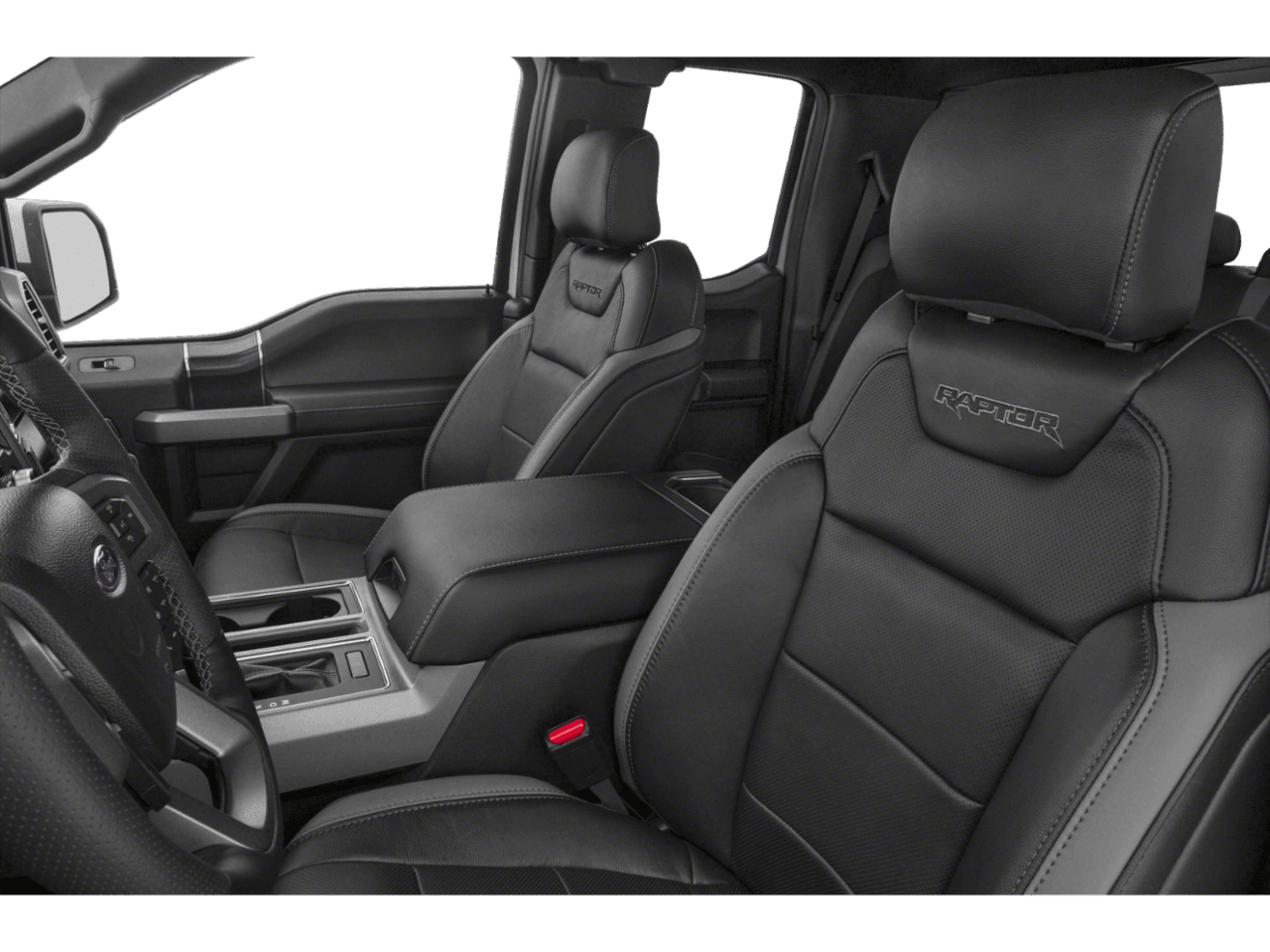 2018 Ford F-150 Raptor 4WD SuperCab 5.5' Box - Interior Driver's Side with Door Open, Front Seat Feature