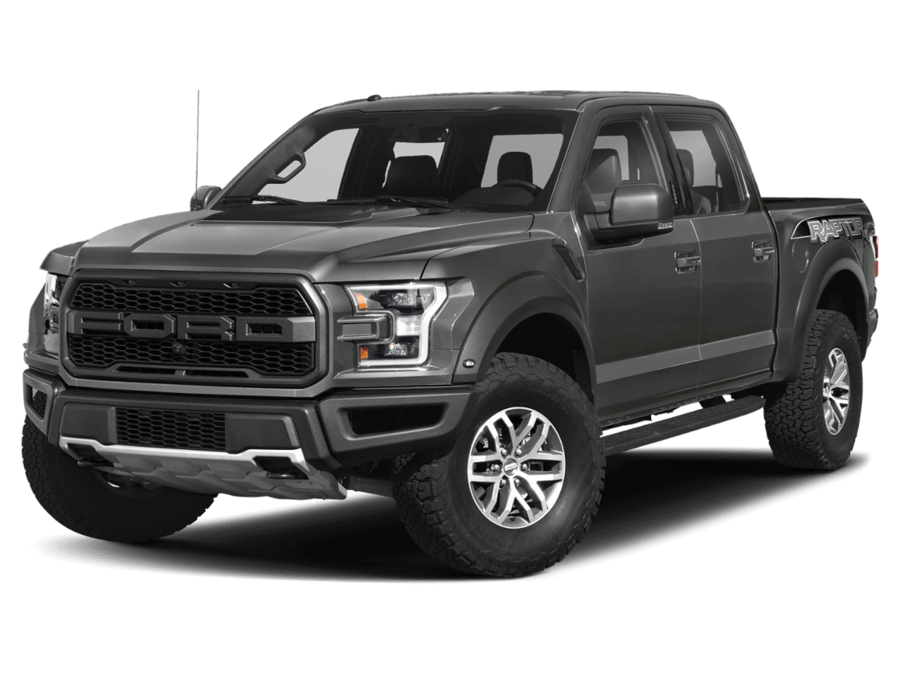 2018 Ford F-150 Raptor 4WD SuperCrew 5.5' Box - Front 3/4, facing to the left