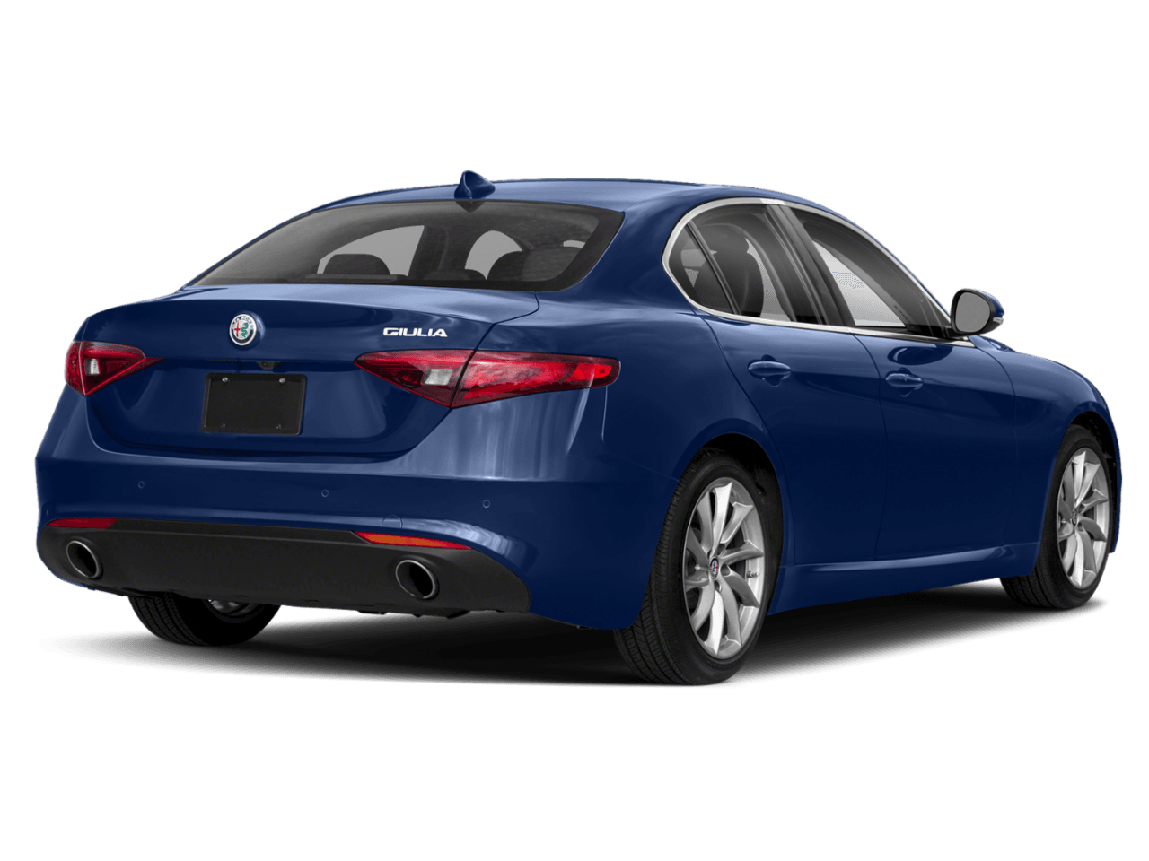 2018 Alfa Romeo Giulia Ti - Rear 3/4, facing to the right