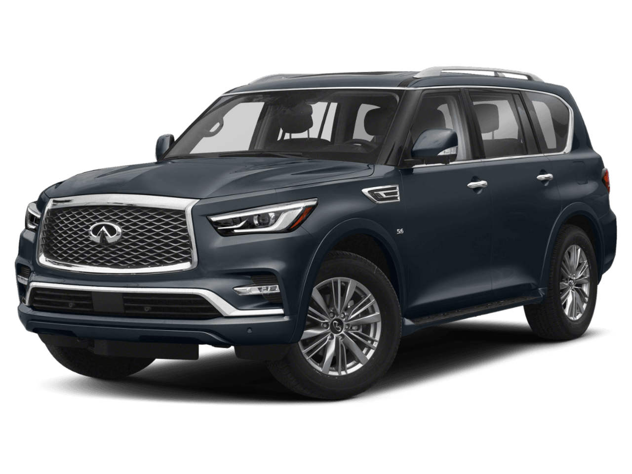 2018 INFINITI QX80  - Front 3/4, facing to the left