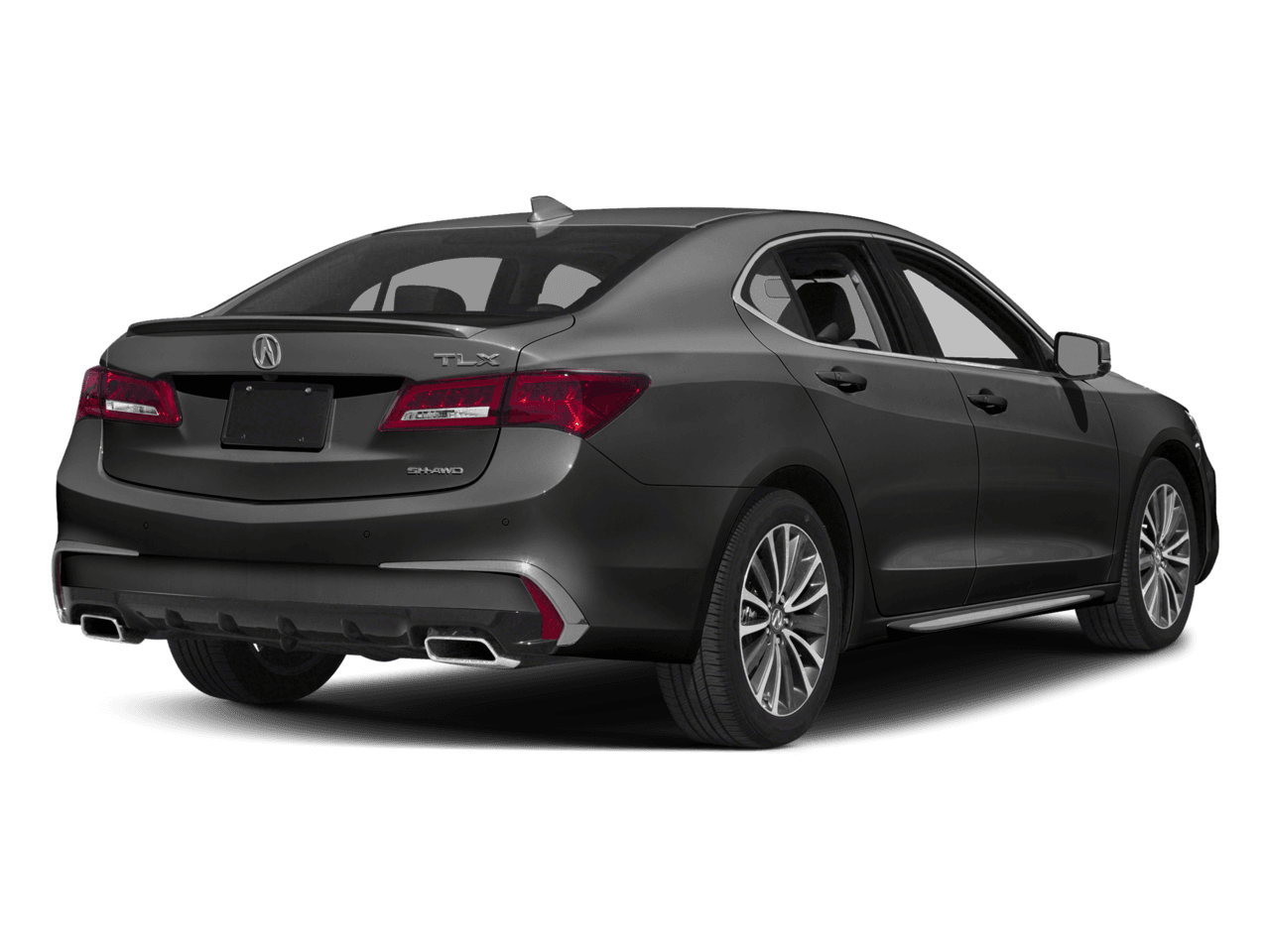 2018 Acura TLX w/Advance Pkg - Rear 3/4, facing to the right