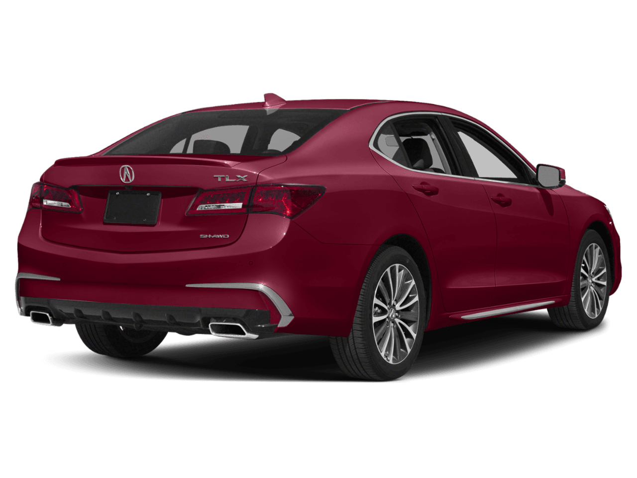 2018 Acura TLX w/Advance Pkg - Rear 3/4, facing to the right