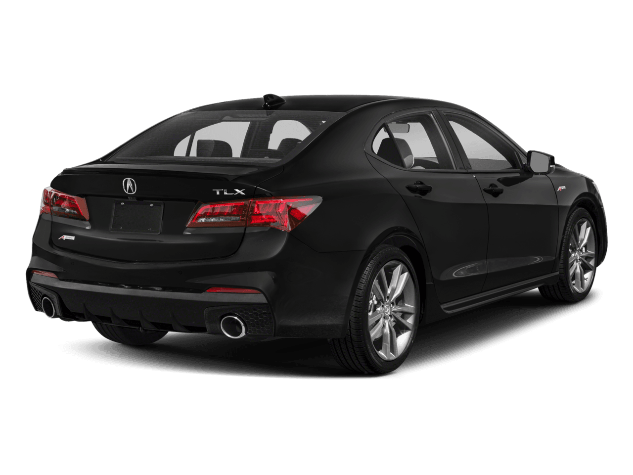 2018 Acura TLX w/A-SPEC Pkg - Rear 3/4, facing to the right