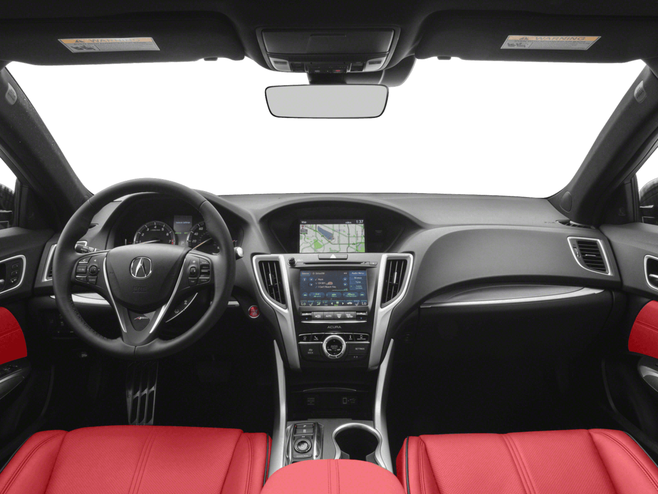 2018 Acura TLX w/A-SPEC Pkg Red Leather - Interior Full Dash Basic
