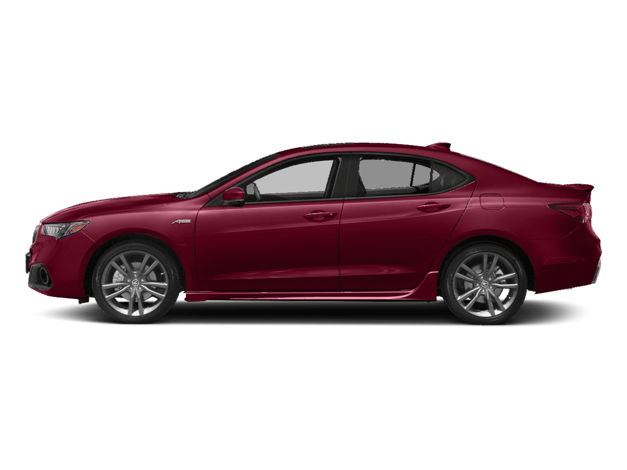 2018 Acura TLX w/A-SPEC Pkg Red Leather - Profile, facing to the left