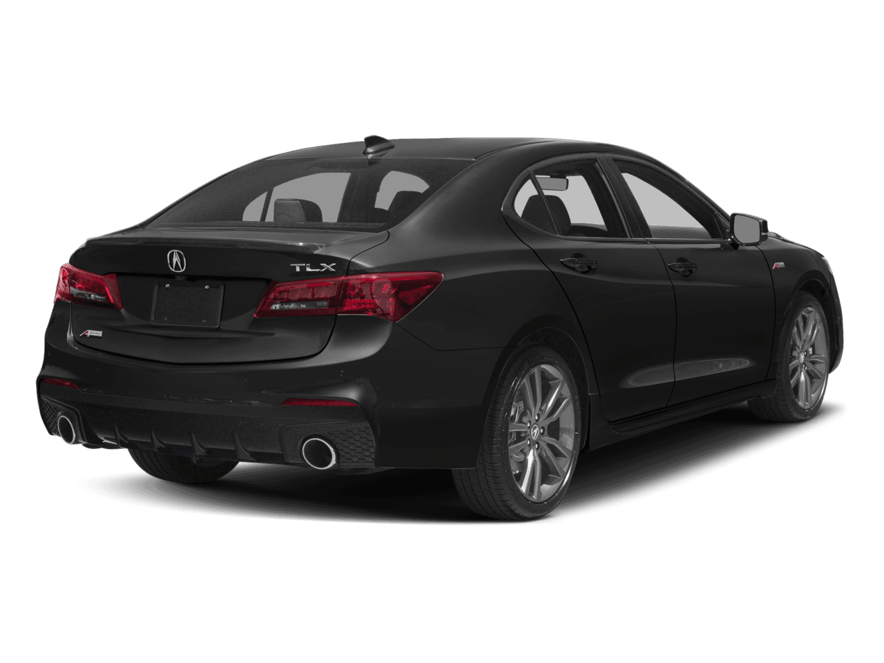 2018 Acura TLX w/A-SPEC Pkg Red Leather - Rear 3/4, facing to the right