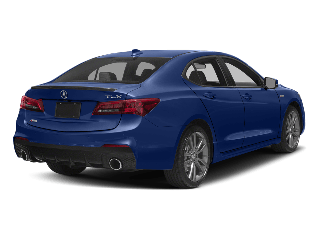 2018 Acura TLX w/A-SPEC Pkg Red Leather - Rear 3/4, facing to the right