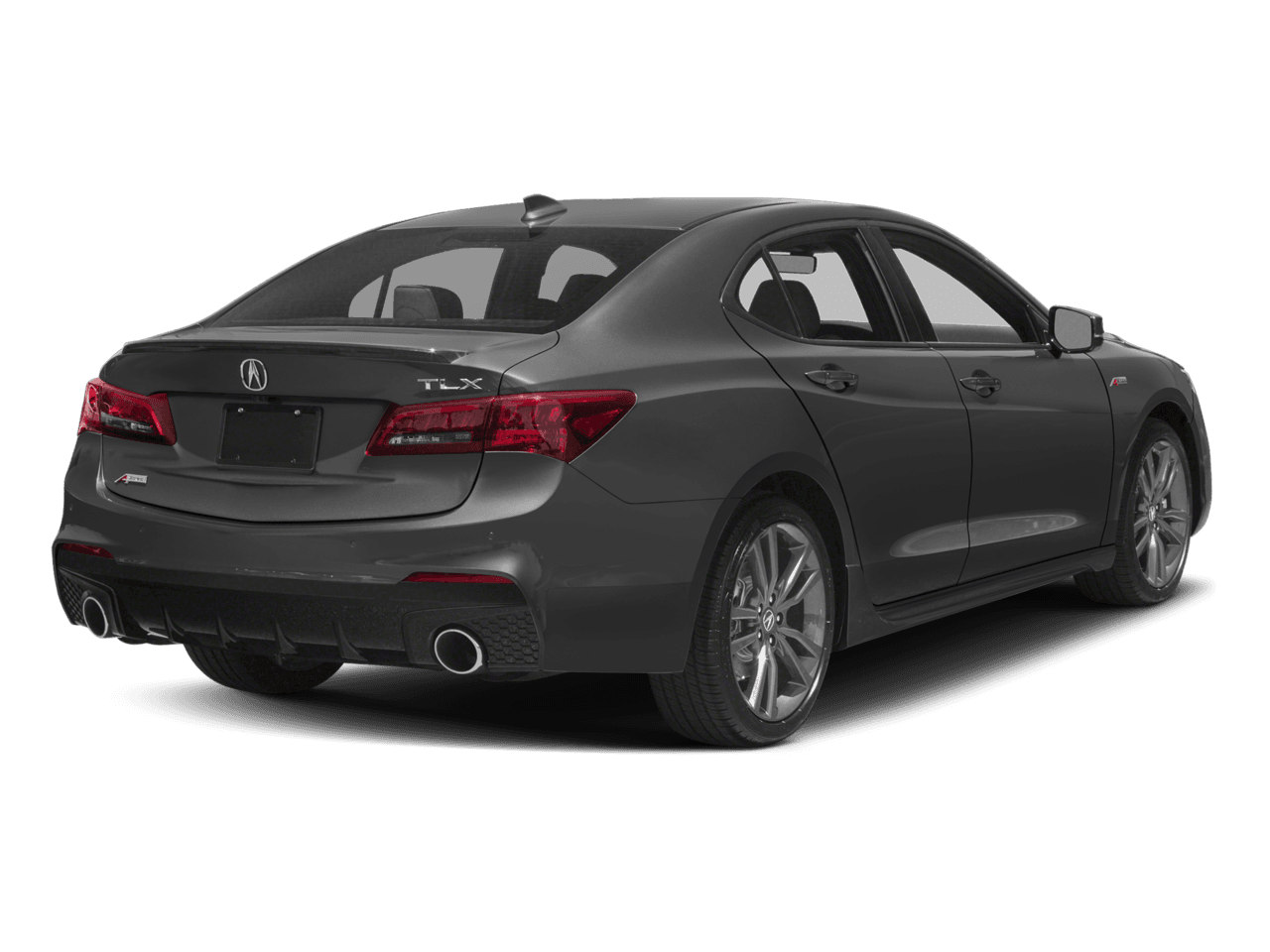 2018 Acura TLX w/A-SPEC Pkg Red Leather - Rear 3/4, facing to the right