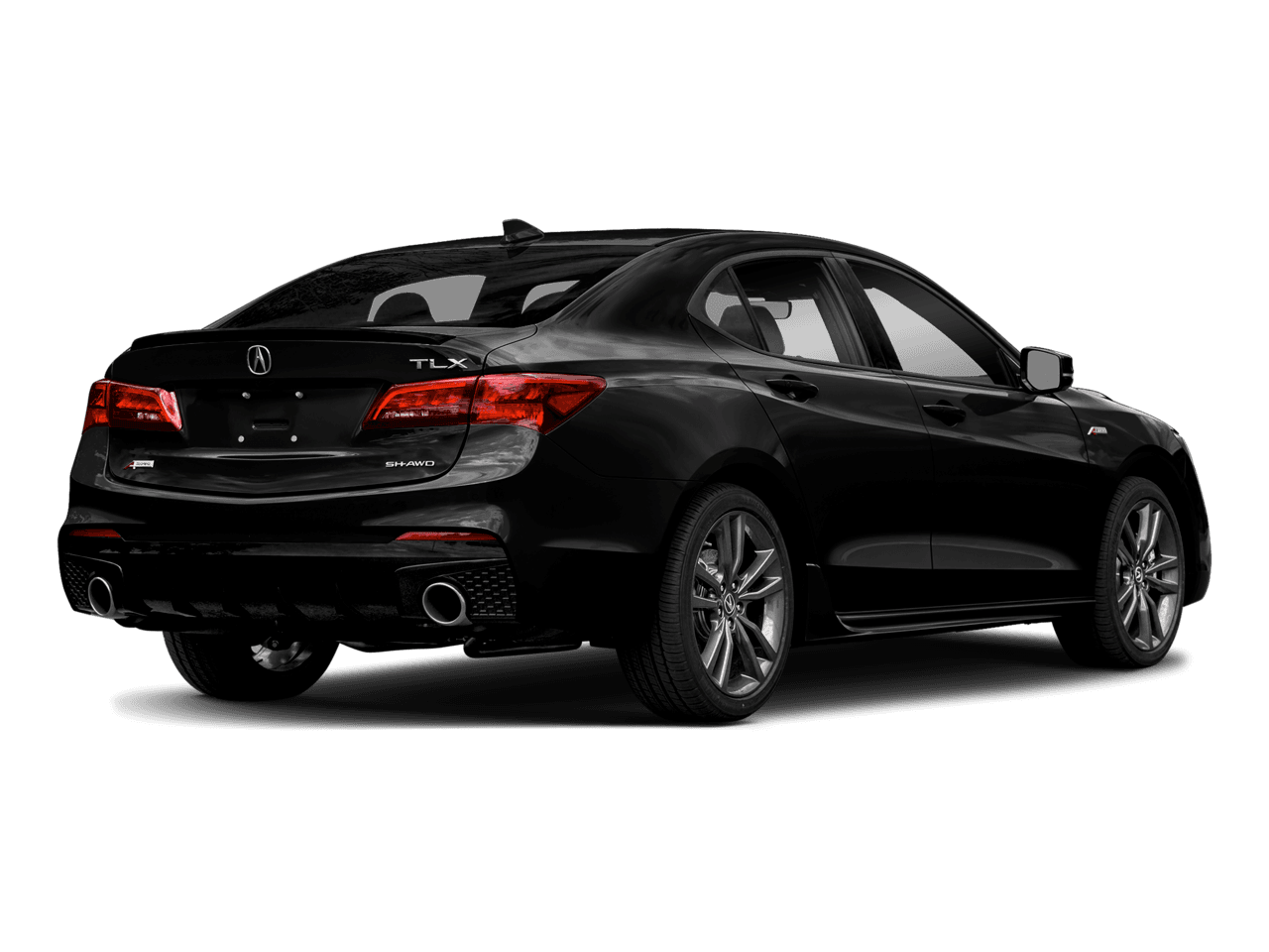 2018 Acura TLX w/A-SPEC Pkg - Rear 3/4, facing to the right