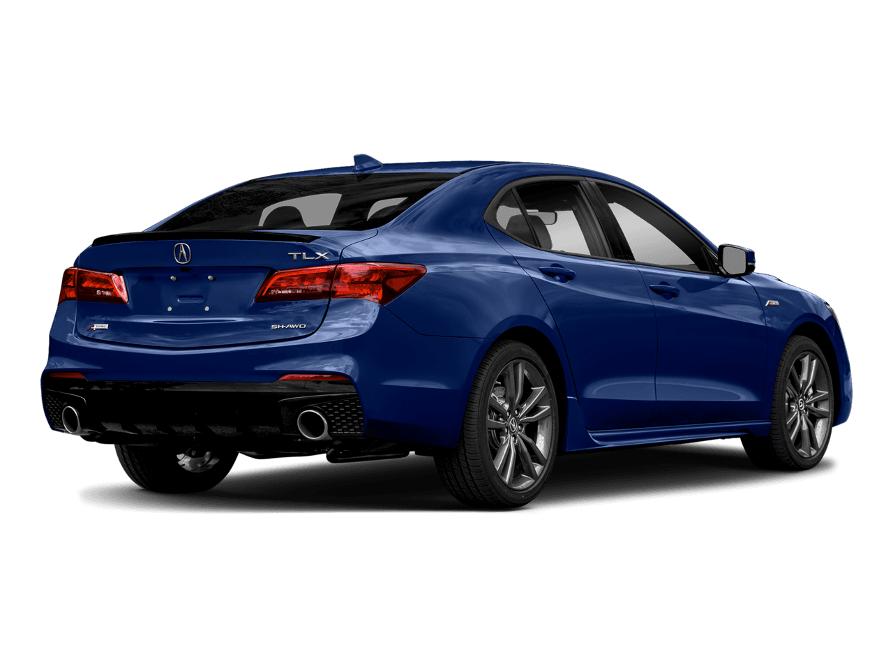 2018 Acura TLX w/A-SPEC Pkg - Rear 3/4, facing to the right