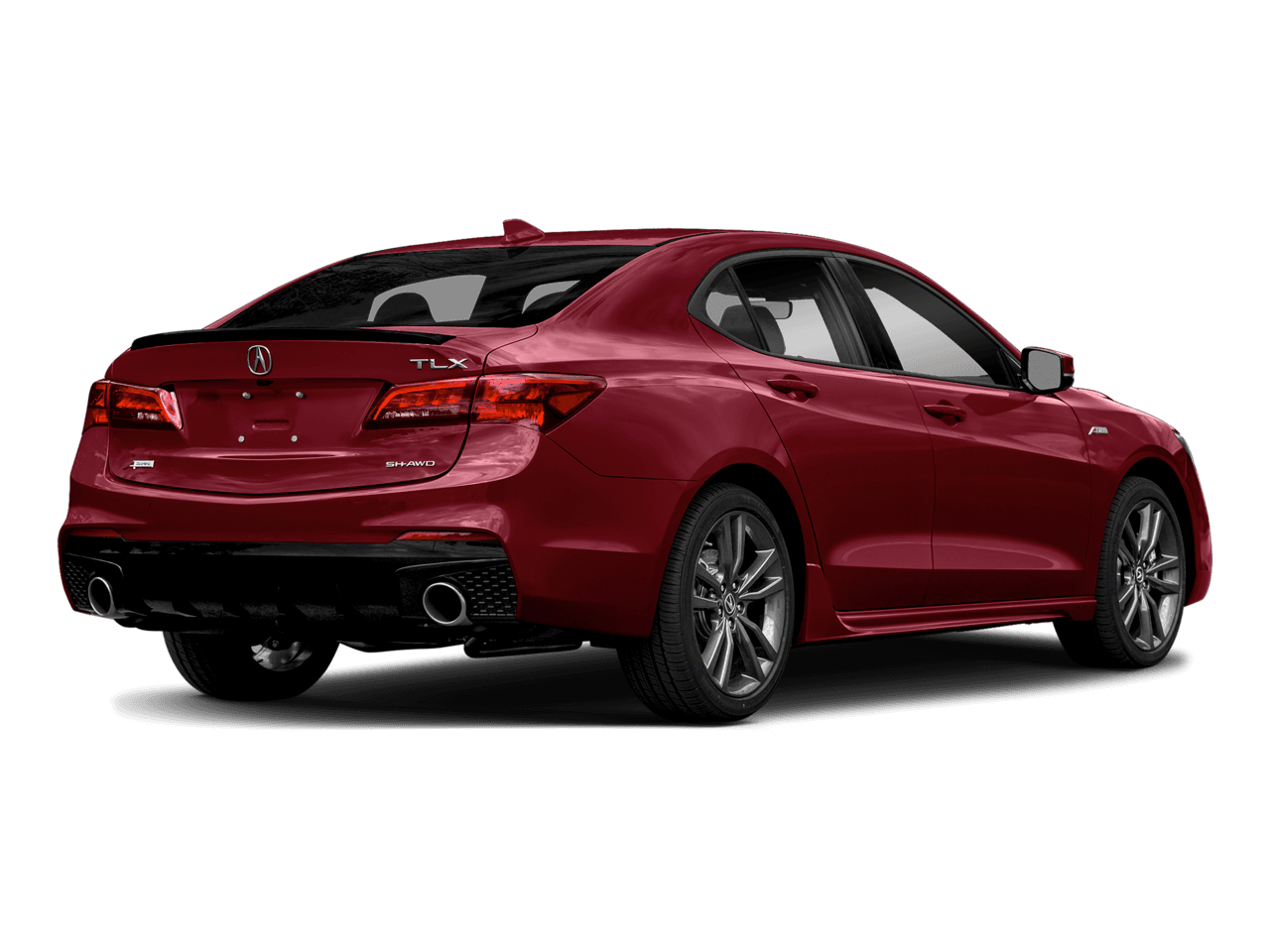 2018 Acura TLX w/A-SPEC Pkg - Rear 3/4, facing to the right