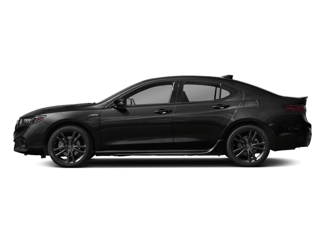 2018 Acura TLX w/A-SPEC Pkg Red Leather - Profile, facing to the left