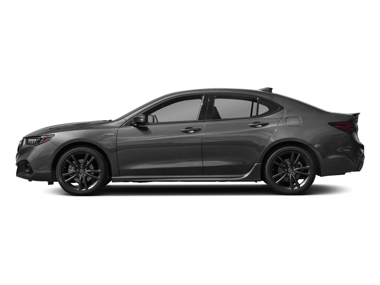 2018 Acura TLX w/A-SPEC Pkg Red Leather - Profile, facing to the left