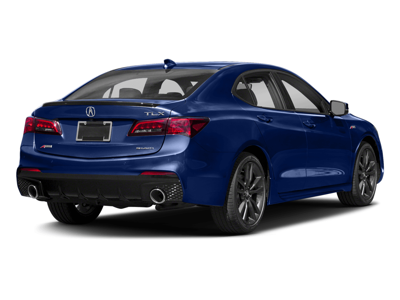 2018 Acura TLX w/A-SPEC Pkg Red Leather - Rear 3/4, facing to the right