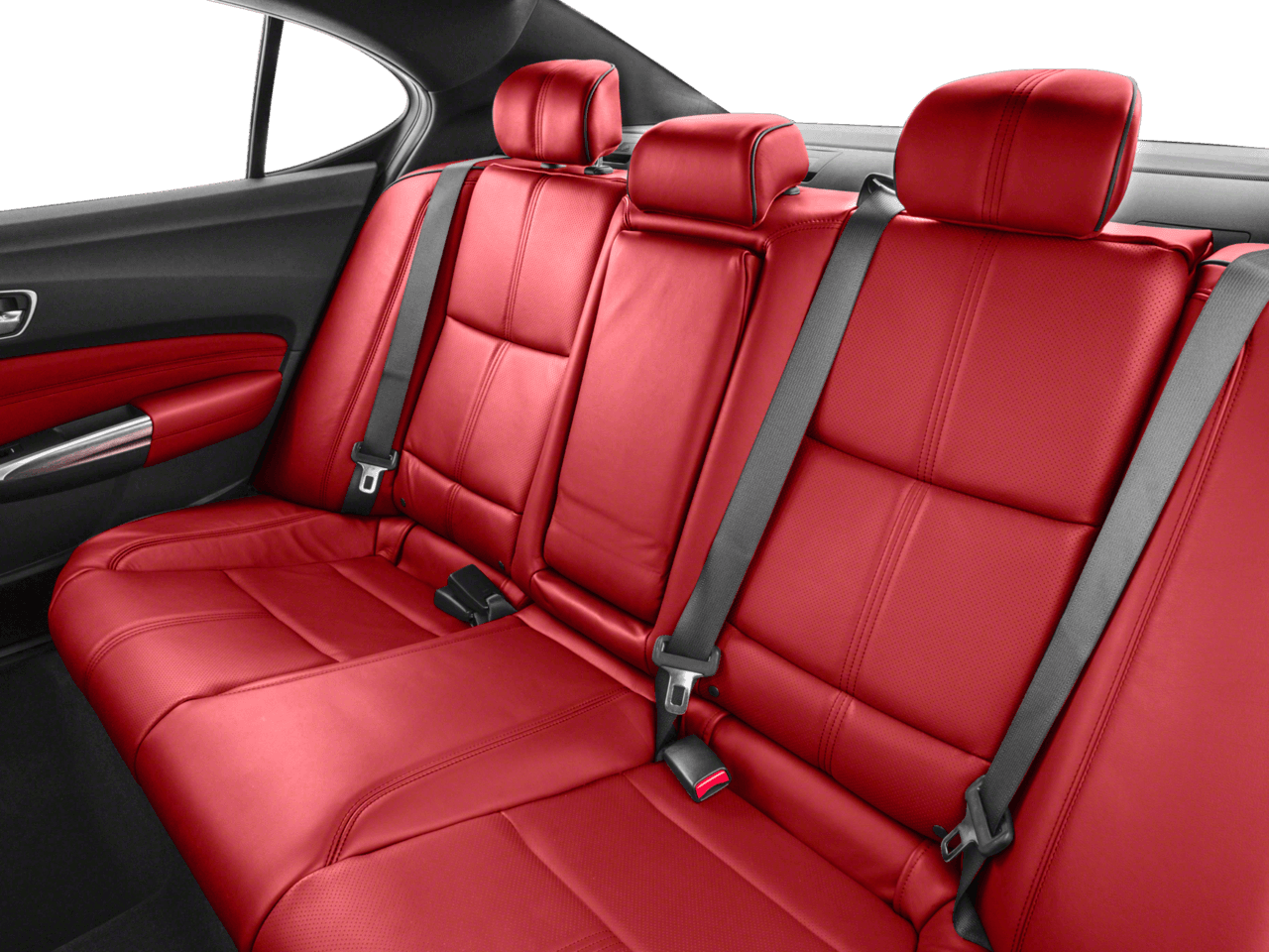 2018 Acura TLX w/A-SPEC Pkg Red Leather - Interior Rear seats