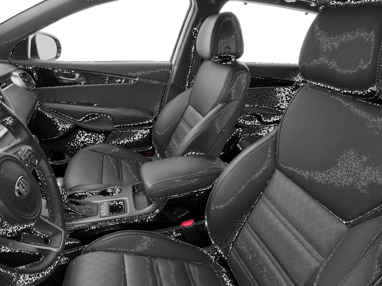 2018 Kia Sorento SX Limited V6 - Interior Driver's Side with Door Open, Front Seat Feature
