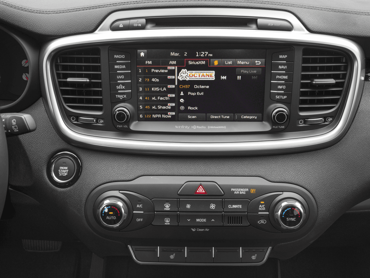 2018 Kia Sorento SX V6 - Interior Stereo System